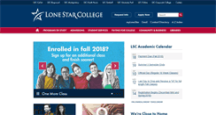 Desktop Screenshot of lonestar.edu